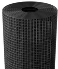 Black Vinyl Coated Hardware Cloth One Half Inch Mesh 48 Inch Wide 100 Feet Roll 19 Gauge Steel for backyard coops.