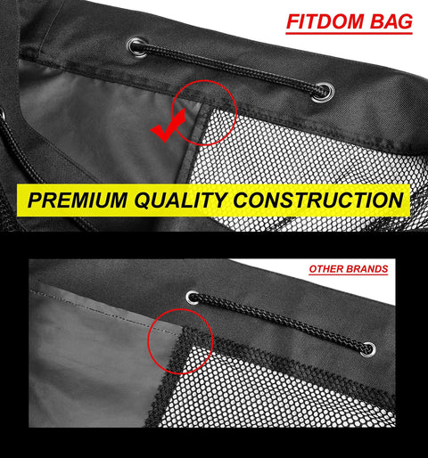 Heavy Duty XL Mesh Sports Gear Bag With Adjustable Shoulder Strap For Coaches And Teams All In One Design premium quality mesh detail