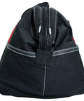 Side view of 18 Inch Water Resistant Tool Bag With 29 Pockets Including 13 Internal And 16 External Shoulder Strap Heavy Duty 600D Polyester