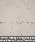 Deep Penetrating Concrete Sealer Silane Siloxane Formula Locks Out Moisture For Driveways And Patios on a concrete surface