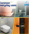 Heavy Duty Wall Bumpers Large 4 Pack Noise Reducing Furniture Pads protecting walls and floors in various everyday uses.