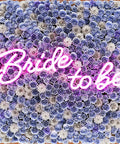 Bride to Be Neon Sign for Weddings and Bachelorette Parties, 17x13 Inch LED Light Up Decor That Is Pretty Lit on flower backdrop