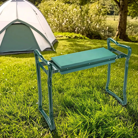 Garden Kneeler And Seat Flip Bench For Comfortable Outdoor Gardening With Thick Foam Cushion Sturdy Lightweight Frame