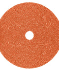 Fiber Disc 987C 36 Plus Grit Ceramic Precision-Shaped Grain Metal Grinding Disc For Angle Grinders Four Point Five Inch Diameter, Seven Eighths Inch Arbor, Orange, Pro Grade Performance, Cooler Cutting, Longer Life, Fewer Changeouts.