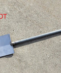 Stainless Steel Culvert Shovel For Eight Inch Or Bigger Pipes Made In The USA Handle Not Included Screw On Half Inch Threaded Steel Pipe