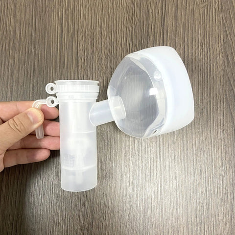 Pet Nebulizer Cup And Inhaler Mask For Cats And Dogs Low Noise Nebulizer Kit With Silicone Face Mask And Two Meter Oxygen Tube displayed
