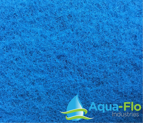 Close-up of Rigid Pond Filter Media Pads 12 By 12 Inches, 1 Inch Thick Bi-Directional 50 Micron Polyester Nonwoven Media
