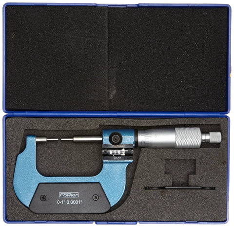Digit Counter Spline Micrometer 0-1 Inch Range For Outside Diameters Of Splines, Grooves And Recesses in storage case