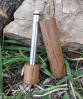Hickory Fire Piston Kit With Char Cloth O Rings Instructions And Storage Bag For Quick Campfire Lighting Primary Or Backup Fire Starter Air Powered Tool Made In USA Reliable Durable on grass with rocks