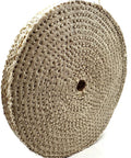 Heavy Duty 8 Inch Sisal Buffing Wheels 2 Pack Medium Cut Spiral Sewn Coarse Grinding Discs For Metal Polishing And Scratch Removal Badass Gear For Knocking Out Stubborn Scratches Fast, detailed view of sisal wheel.