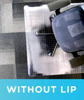 Clear Office Chair Mat For Low Pile Carpet With Lip 20 By 10 Lip 36 By 48 Inches Smooth Top Surface Cleated Backing Grips Carpet