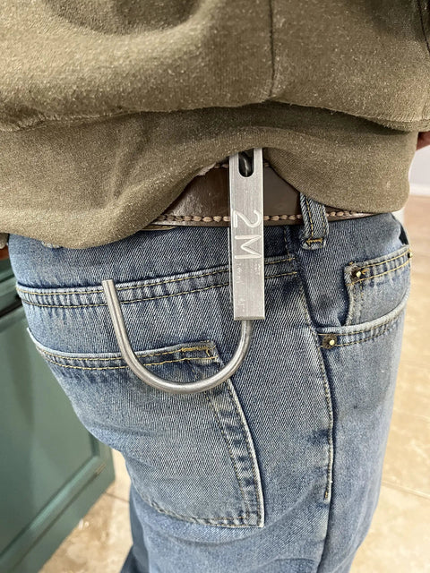 Universal Tool Holder Belt Hook for Cordless Drills Saws and More Left or Right Hand Use on jeans belt loop