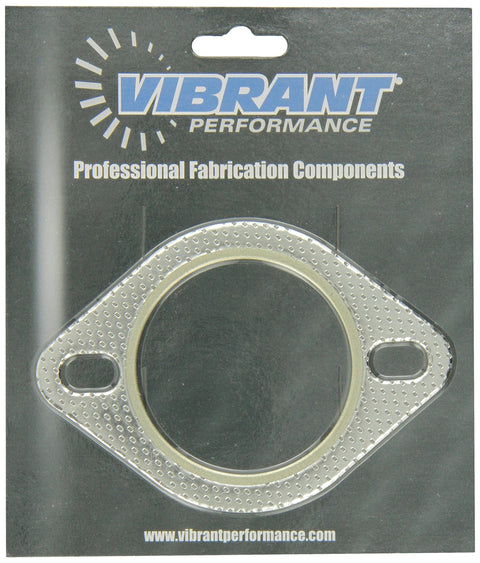 Vibrant Performance 2-bolt high-temperature exhaust gasket, 2-3/4 in, metal, front view