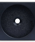 Low Profile Wall Protector For Baby Gates And Doorways Flat Top Guard Pad in black with textured surface, square shape, centered view.