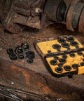 Bolt Biter Wrench Insert Set, 30-Piece SAE and Metric Kit displayed open on a rusty surface with visible sockets