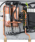 Ultimate Whole House Tankless Water Heater 24kW 240V Electric circuitry and piping, compact design for easy installation.
