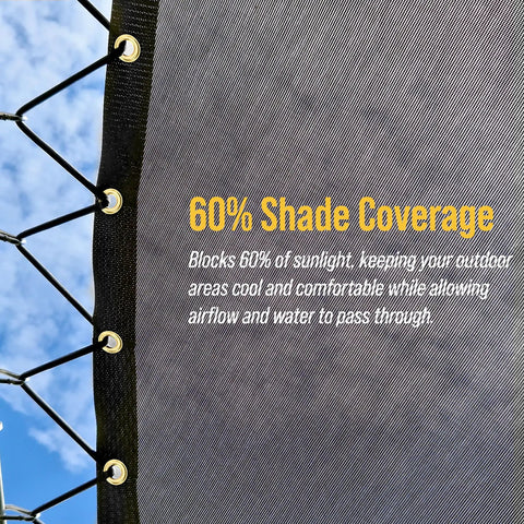 Heavy Duty Knitted Mesh Tarp 10x12ft Black Shade With Grommets Built Tough Blocks Sixty Percent Light Water Resistant Outdoor Cover