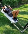 EZ Curl Bar For Heavy Weight Training Fits Total Trainer Bowflex And Home Gym Cable Systems with neutral grip outdoors
