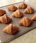 Heavy Duty PTFE Dehydrator Sheets 14 Inch Nonstick Baking Mats And Oven Liners For BBQ Hot Plate Reusable Heat Resistant Food Safe Kitchen Gear That Makes Prep A Cinch with freshly baked croissants.
