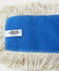 Heavy Hitter 36 Inch Washable Cotton Dust Mop Refill Head For Boss Grade cleanup blue and white pad for standard frames.