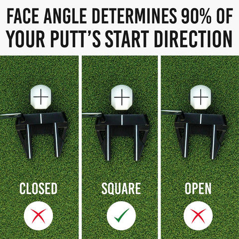 Devil Ball Face Angle Trainer For Putting With Instant Feedback To Improve Your Putter Face At Impact Sharpen Start Direction