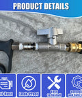 M MINGLE pressure washer ball valve, 3/8-in quick-connect, metal body, 5000 PSI
