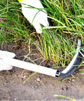 Using Grass Sickle Garden Tool 7.6 Inch Blade, Japanese Style Kama Weeding Sickle With Carbon Steel Blade And Wooden Handle