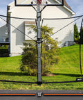XL Defender Pro Basketball Rebounder Net For Outdoor Driveway Hoops, Quick Setup Easy Fold Design, shown installed on goal.
