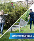 Unger 36-inch Nifty Nabber reacher/grabber with green handle and ergonomic grip for outdoor cleanup