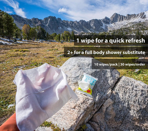 Biodegradable Body Wipes With Tea Tree Oil And Aloe Vera On The Go Fresh Wipes For Camping Hiking outdoors