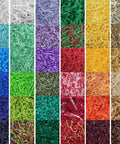 Crinkle Paper Filler For Gift Baskets Kraft 10 Lb Pack That Elevates Your Gift Game Premium Shredded Filler in multiple colors.