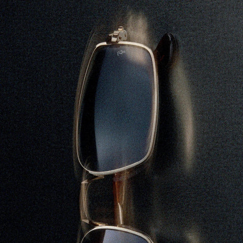 ASAP Rocky RB3927 Wired Metal Collection rectangular sunglasses with black metal frame and dark grey lenses, 54mm width.
