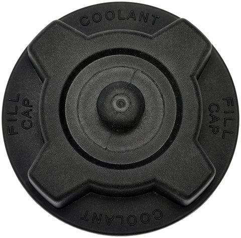 Top view of Heavy Duty Coolant Reservoir Cap Direct Replacement For Select Volvo Models with OEM fit and durable seal.