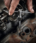 Three Eighths Inch 16 TPI High Carbon Steel Plug Tap For Right Hand Internal Threads With Heat Treated Durability in use on engine