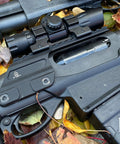 12 Gauge Optic Mount For Shotguns With Full Length Picatinny Rail And Bead Sight Access Removable 4 Shell Carrier Matte Black