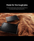 Rugged Ten Point One Inch Android Tablet Packing 128 Gigabytes Of Storage And Fully Unlocked Lte Capability Built Tough for tough jobs on a sandy surface.