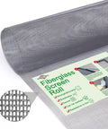 Fiberglass Window Screen Mesh Replacement Roll 39 Inch By 32 Point Eight Feet Gray No Fuss Easy To Install And Cut Durable Flexible DIY