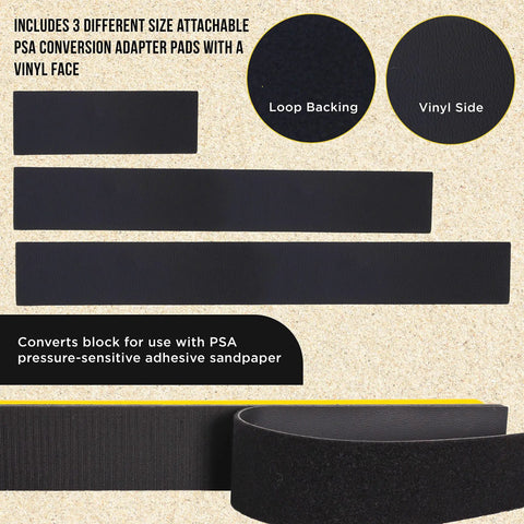 Image of Pro Series K-Block Sander Kit With Firm And Flex Hand Blocks In 9 Inch, 16 Inch, And 24 Inch Sizes with PSA conversion pads
