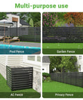 42 Inch By 38 Inch Outdoor Metal Privacy Fence Panels No Fade Rust Resistant For Outside Use, AC Fence, Pool Privacy