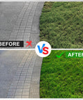 Before and after lawn edges using Rotary Lawn Edger With 58 Inch Adjustable Handle A Real Workhorse For Clean Edges Along Sidewalks