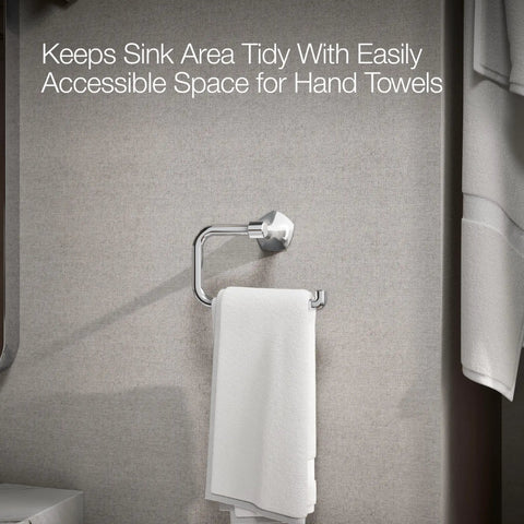 Occasion Towel Ring Premium Metal Bathroom Accessory With Corrosion And Tarnish Resistant Finish mount on bathroom wall
