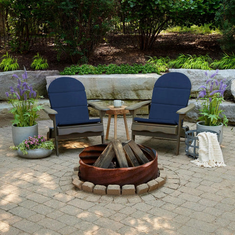 Outdoor Foam Adirondack Cushion For Chairs, 21.5 W X 50 L X 2.5 D, Water Repellent And Fade Resistant, 100% Polyurethane Foam Fill