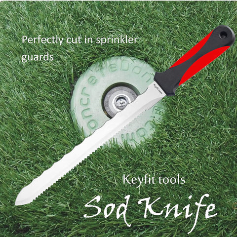 Heavy Duty 4 Pack Sod Cutting Knife With Razor Sharp Serrated Stainless Steel Blade Goes Right Through Tough Turf To Trim Landscape Beds And Snip Around Sprinkler Heads Without A Sweat For Effortless Yard Maintenance