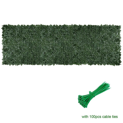 Faux Ivy Privacy Fence Panel For Outdoor Spaces Heavy Duty Hedge Screen With Realistic Leaves Low Maintenance Greenery Wall Decor Easy To Cut To Fit 39.5 By 118 Inch Garden Privacy Screen.