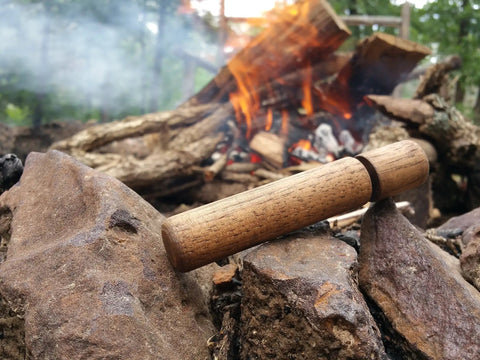 Hickory Fire Piston Kit With Char Cloth O Rings Instructions And Storage Bag For Quick Campfire Lighting Primary Or Backup Fire Starter