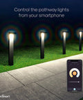 Smart WiFi Pathway Lights Two Pack Extension Kit, 800 Lumen Tunable Dimmable LED Dope Landscape Lighting with smartphone control app