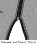 Close-up of zippered entry on Patio Umbrella Mosquito Net With Zippered Mesh For 7.5 Foot Umbrellas, easy access highlighted