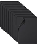 11 Pack Mouse Pads With Reinforced Stitching Edges Washable Non Slip Rubber Base 0.12 Inch Thick Smooth Surface Bulk Desk Pads 10.2 X 8.2 Inches Black