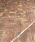 Heavy Duty Eco Friendly Paver Sealer For Brick And Concrete Low Lustre Formula applied to clean brick patio surface.