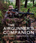 Hunter in camouflage holding rifle, cover of Airgunner's Companion: A Real-World Guide to Modern Precision Air Rifle Hunting.